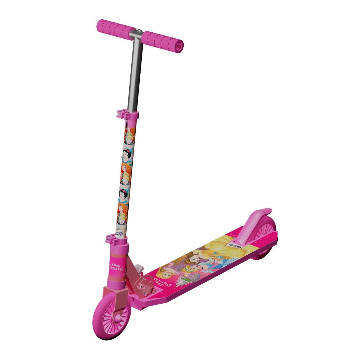 Disney Princess 2 Wheel Kick Scooter Foldable \u0026 Height Adjustable Slip  Resistant Deck Scooter For Kids – Skoodleplay, image size:1182x1200