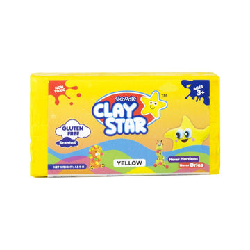 Skoodle Clay Star - 454 Gm (Yellow)