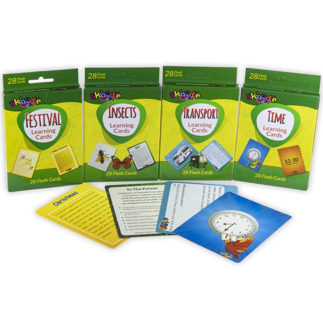 Skoodle General Knowledge2 Flash Cards Set - Pack Of 4