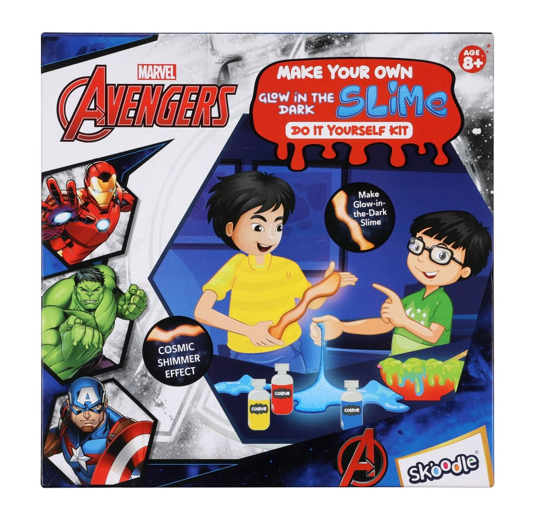 Marvel Avengers My Glow In The Dark Cosmic Shimmer Slime Lab