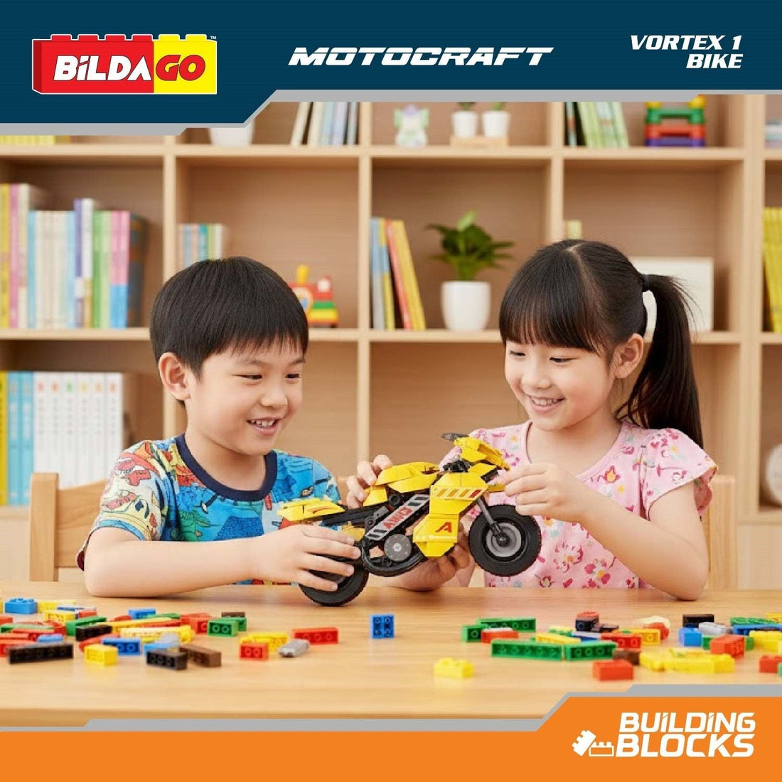 Bildago Motocraft - Vortex 1 Bike (SP13432) with Helmet (227 PCS)