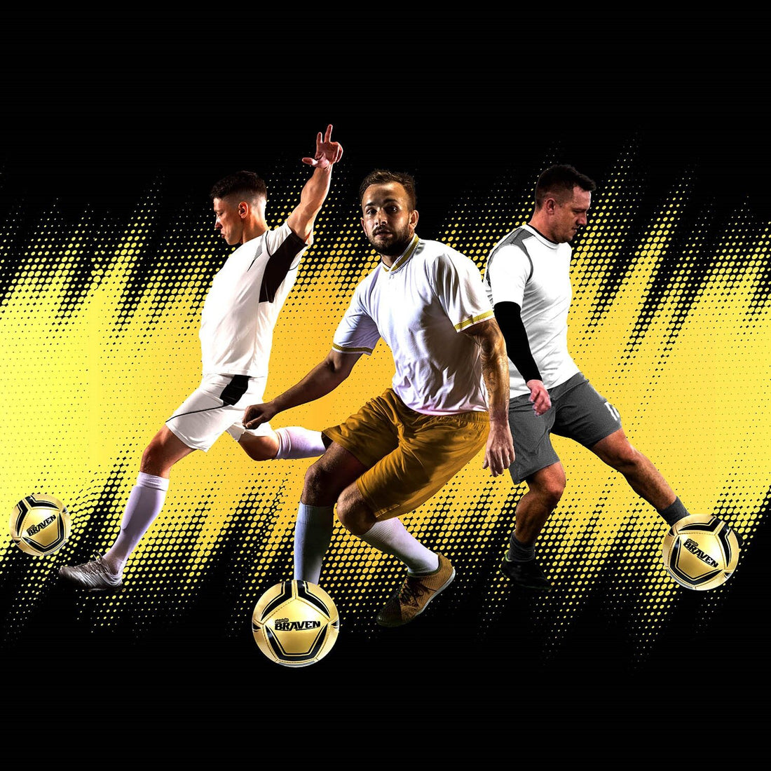 Skoodle Braven Metal Master Football - Size 5 (High Shine Graphite Underglass)