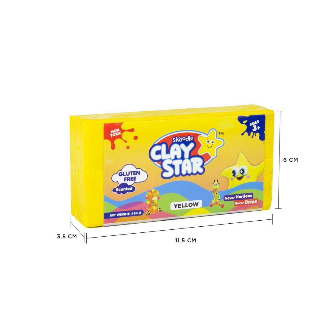Skoodle Clay Star - 454 Gm (Yellow)