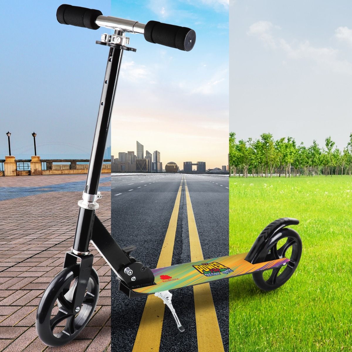 Skoodle Power Play Whoosh 2 Wheel Skate Scooter