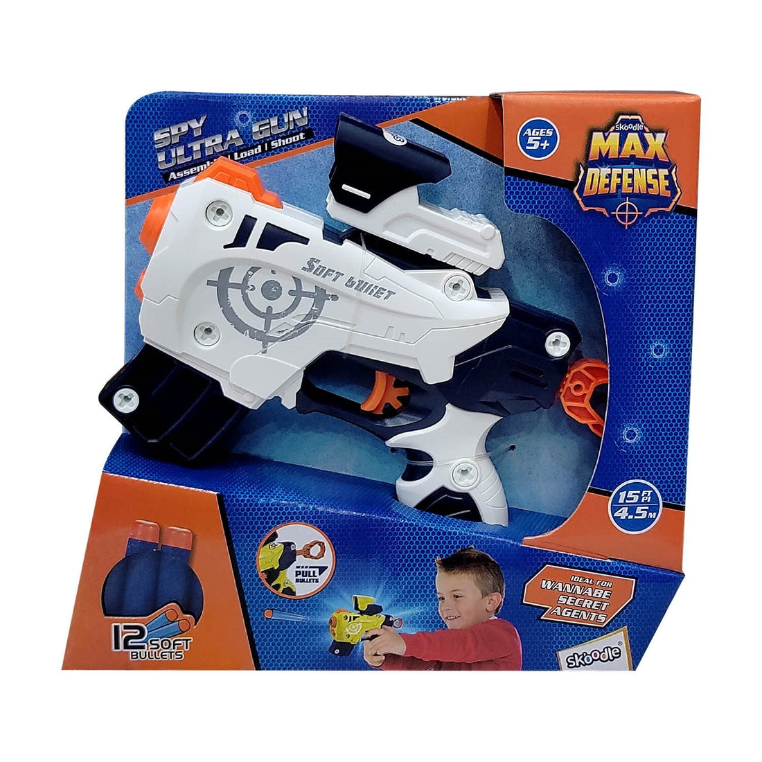 Skoodle Max Defense Spy Ultra Gun - (White)