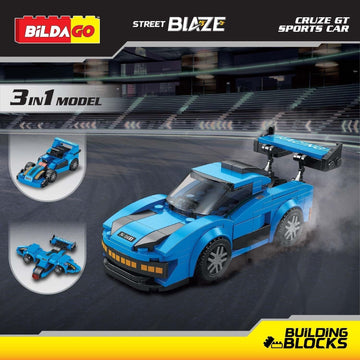 Bildago Street Blaze - Cruze GT Sports Car (SP13421), 3-in-1 Model (150 PCS)