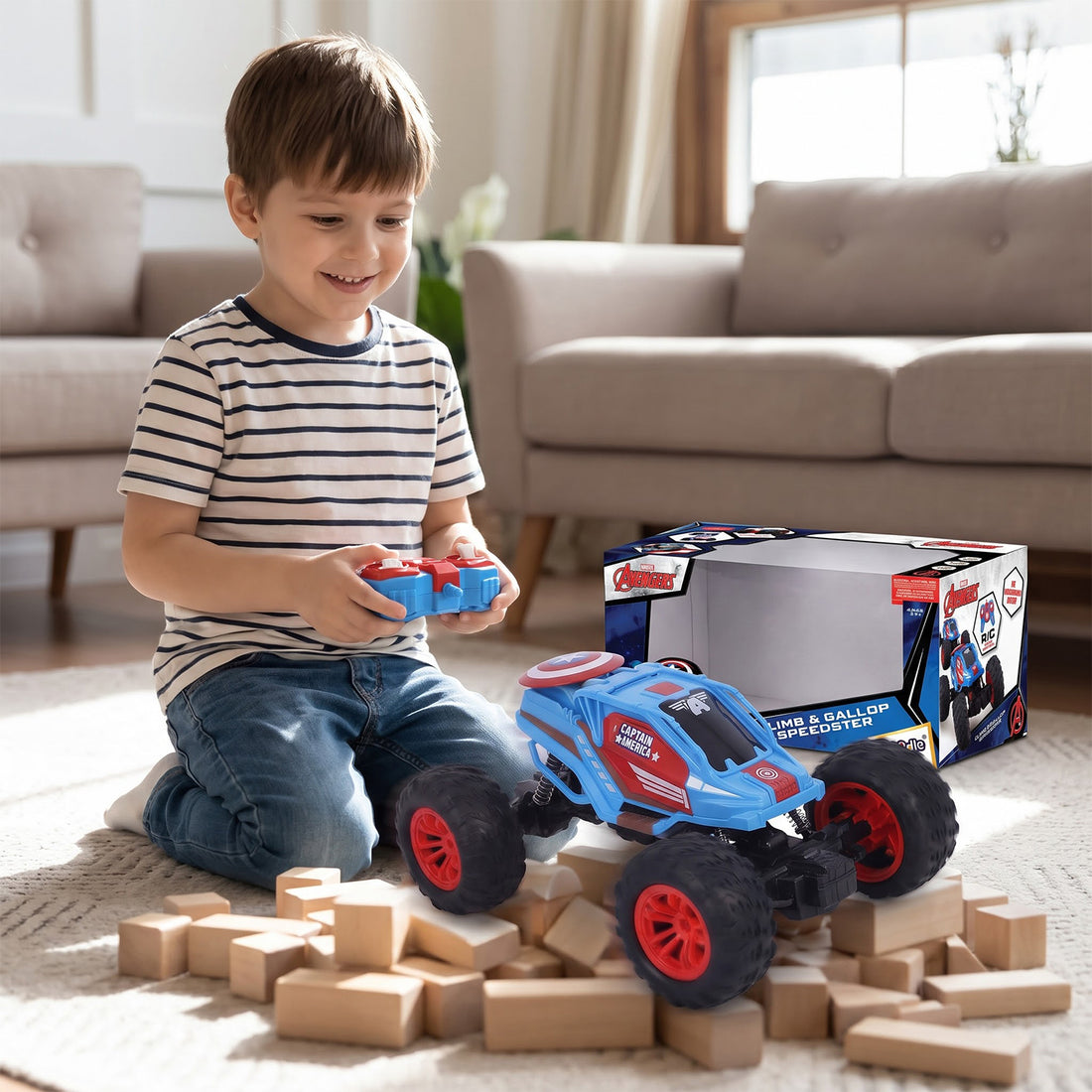 Marvel Captain America Climb & Gallop Speedster Remote Control RC Car