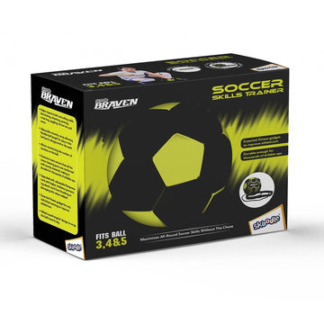Skoodle Braven Football Trainer Set - Size 5 (Moulded Football + Training Belt + Ball Cover + Elastic Cord + Pump)