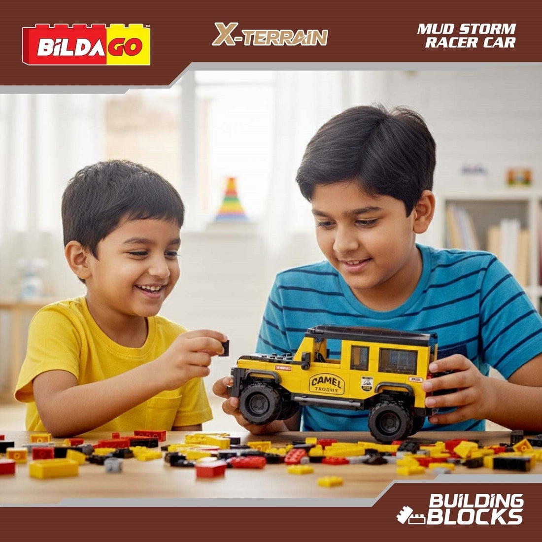 Bildago Snapback Racers - Mud Storm (SP13439) - Pull back Racer Car (321 PCS)