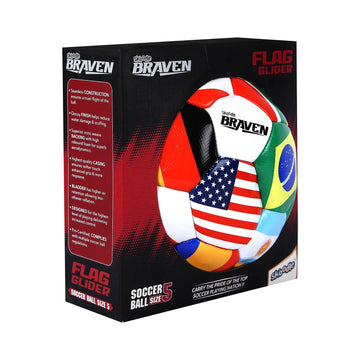 Skoodle Braven Flag Glider Football - Size 5 (Gloss Shine Leatherite)