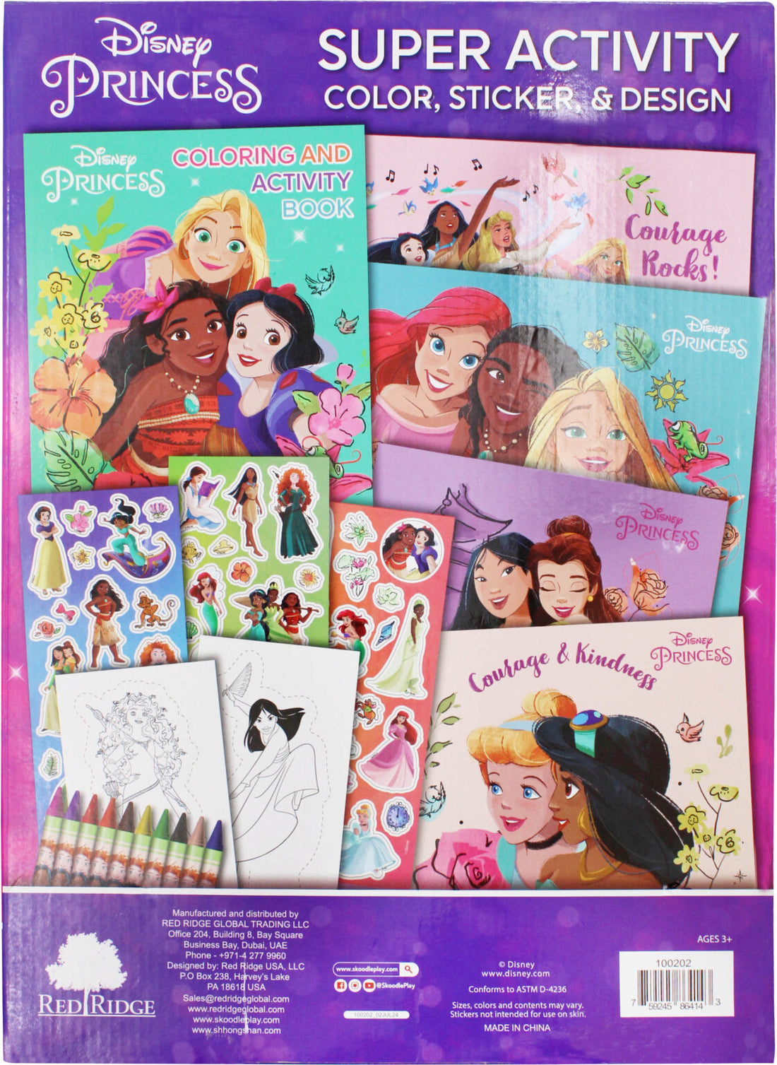 Disney Princess Super Activity Color, Sticker & Design Set