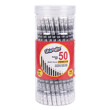 Pack of 50 Metallic Pencils – Pencil Jar