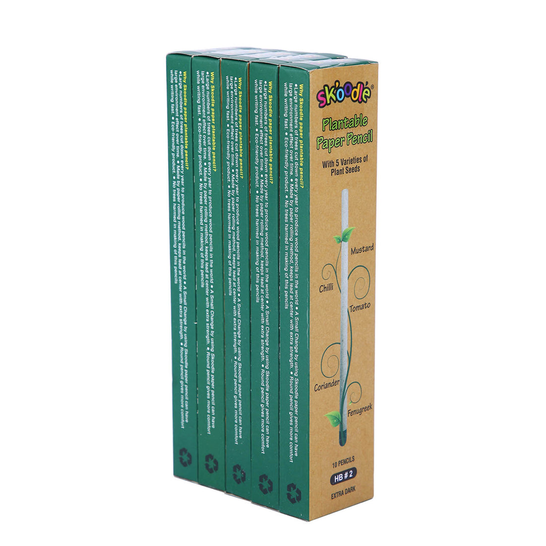 Skoodle Plantable Paper Pencil - 10 Pencils