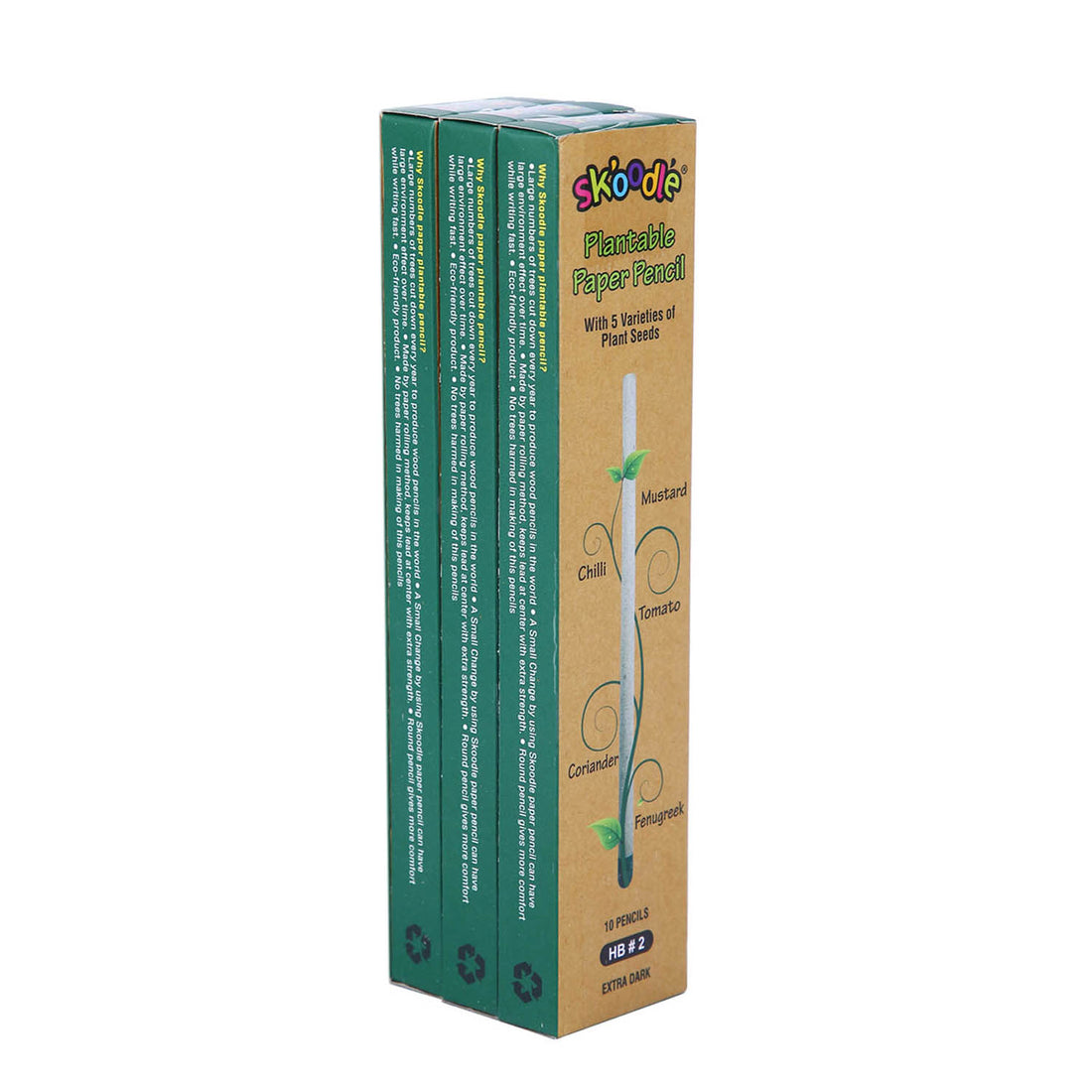 SKOODLE Plantable Paper Pencils Set of 3