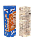 Skoodle Stackrr Classic Stacking Tumbling Tower Game With 54 Precision Wooden Blocks Of Premium Beachwood For Adults And Kids, 1 Or More Players