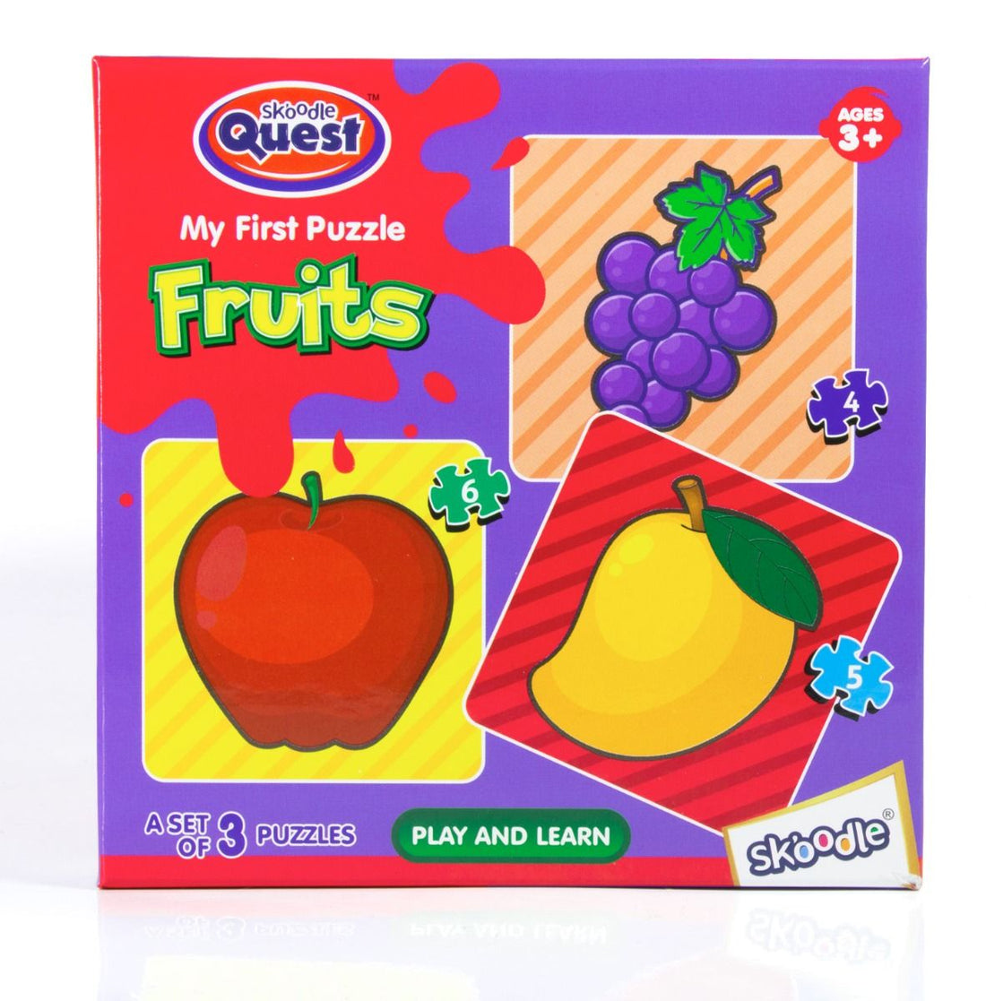 Skoodle My First Puzzle Fruits For 3+ Years Kids