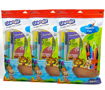 Skoodle Sketch Fun Creative Art Kit For Kids, Pack Of 3