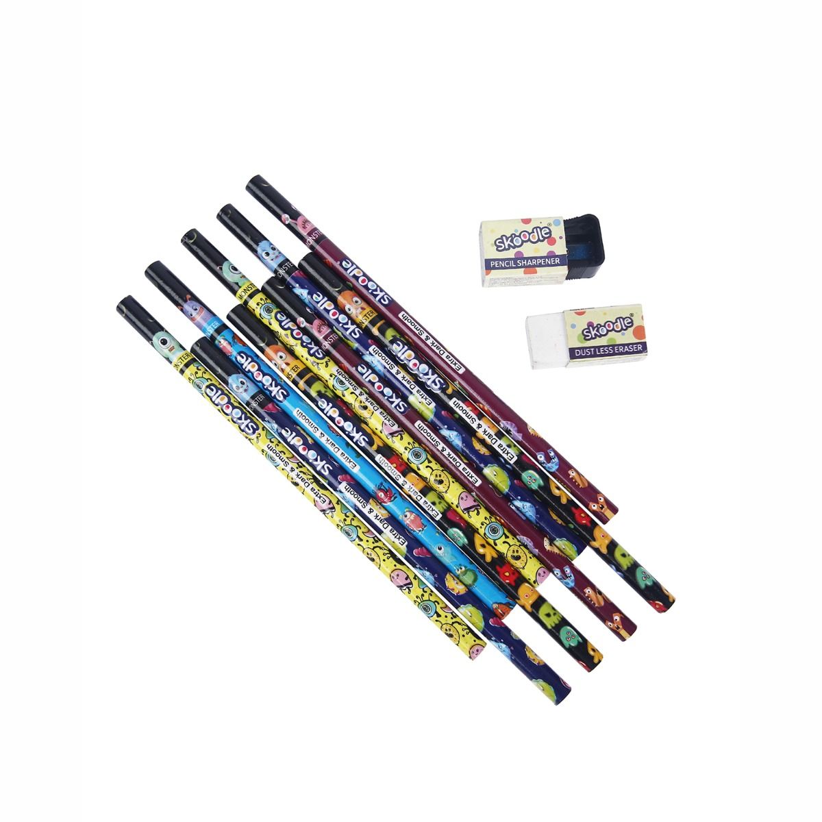 Skoodle Monster Series - Paper Pencil -Pack Of 10
