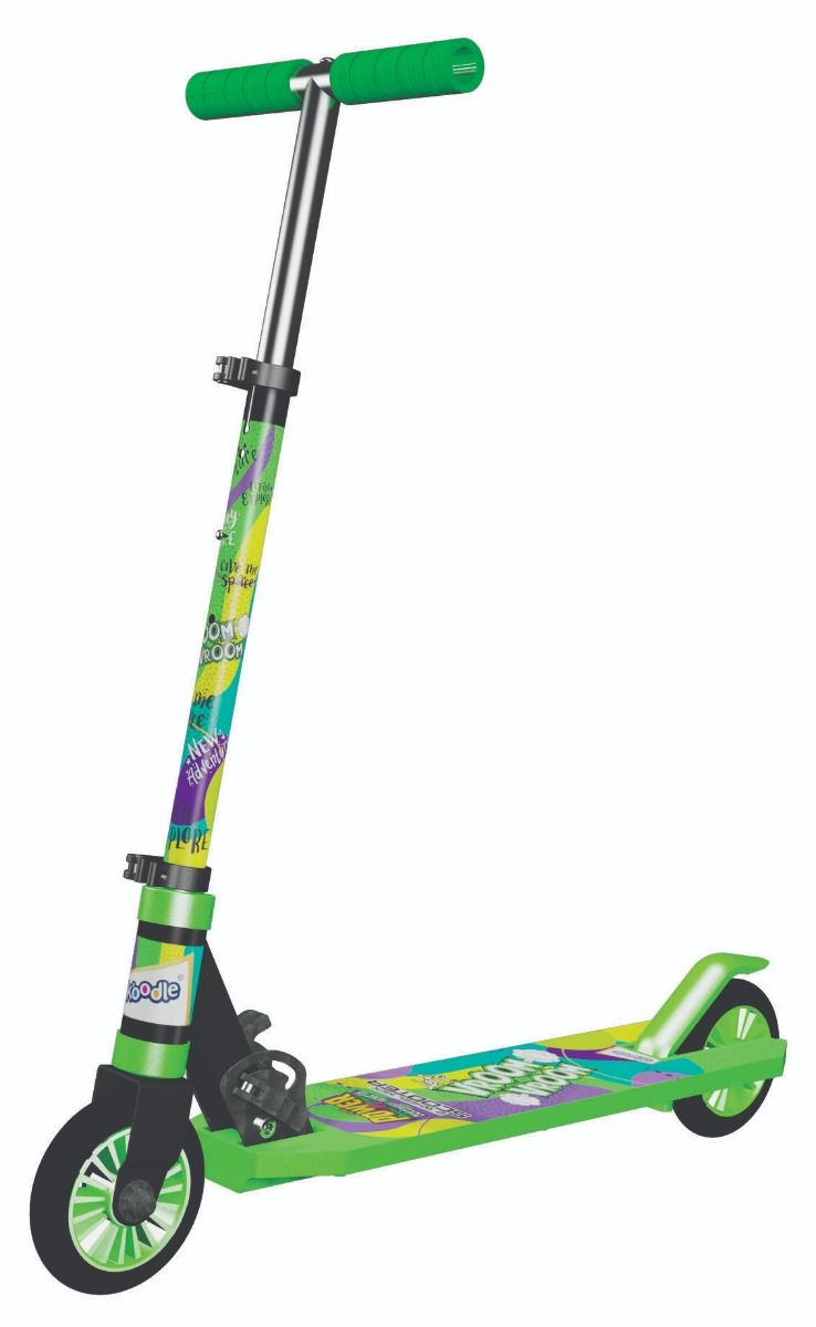 Skoodle Power Play Letâ€™S Vroom - 2 Wheel Kick Scooter (Forest Green)