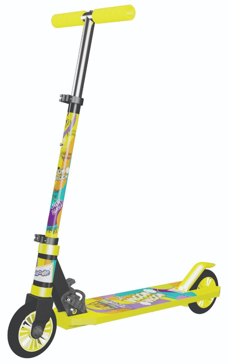 Skoodle Power Play Letâ€™S Vroom 2 Wheel Kick Scooter (Lemon Yellow)