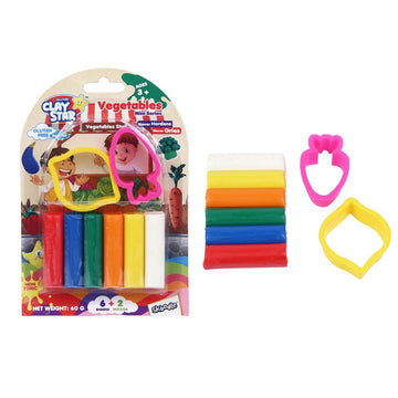 Skoodle Clay Star - Vegetables Mini Series