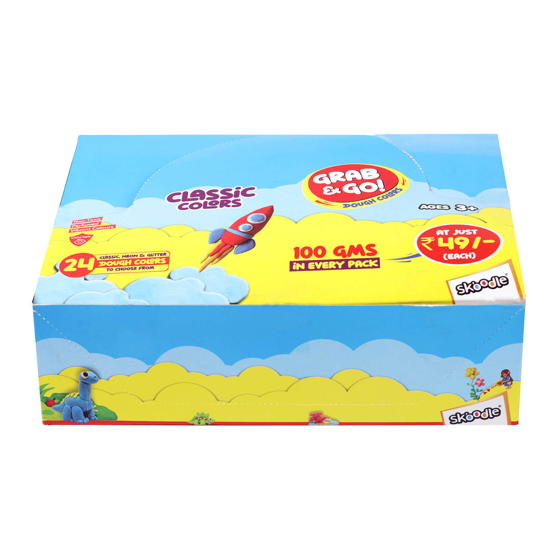 SKOODLE Dough Star 100g Classic Modeling Dough | Soft & Non-Toxic Play Dough for Kids