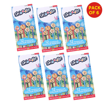 SKOODLE Colour Pencils Pack of 6
