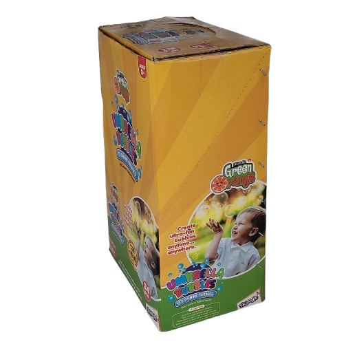 Green Orange Umbrella Bubble Water Stick 100ml