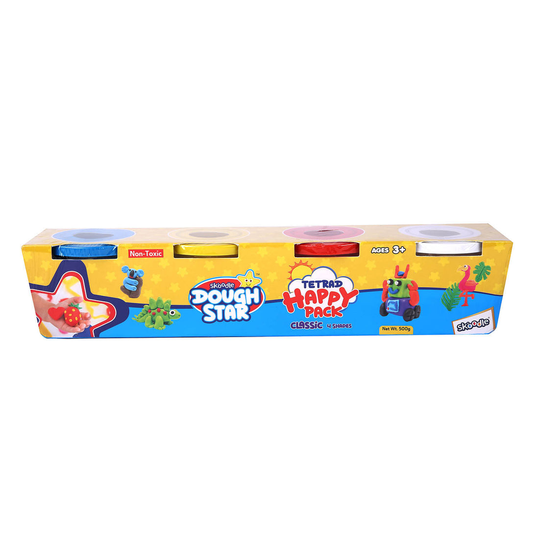 SKOODLE Dough Star Tetrad Happy Pack of 4
