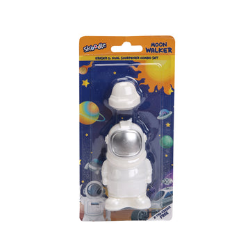 Skoodle Moon Walker Eraser & Dual Sharpener Set with Xtra Eraser