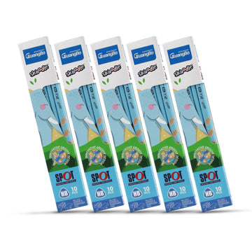 SKOODLE Guangbo Spot Grooved Pencil Blue  Pack of 5