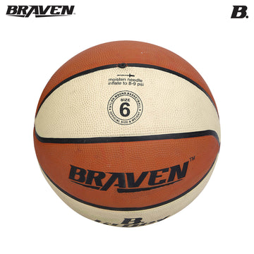SKOODLE Braven Training Basketball Size 6 with Embossing | Training Basketball for Kids & Beginners