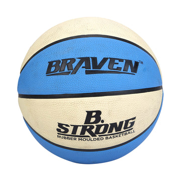 SKOODLE Braven Rubber Moulded Basketball Size 7 | Durable Training & Practice Basketball