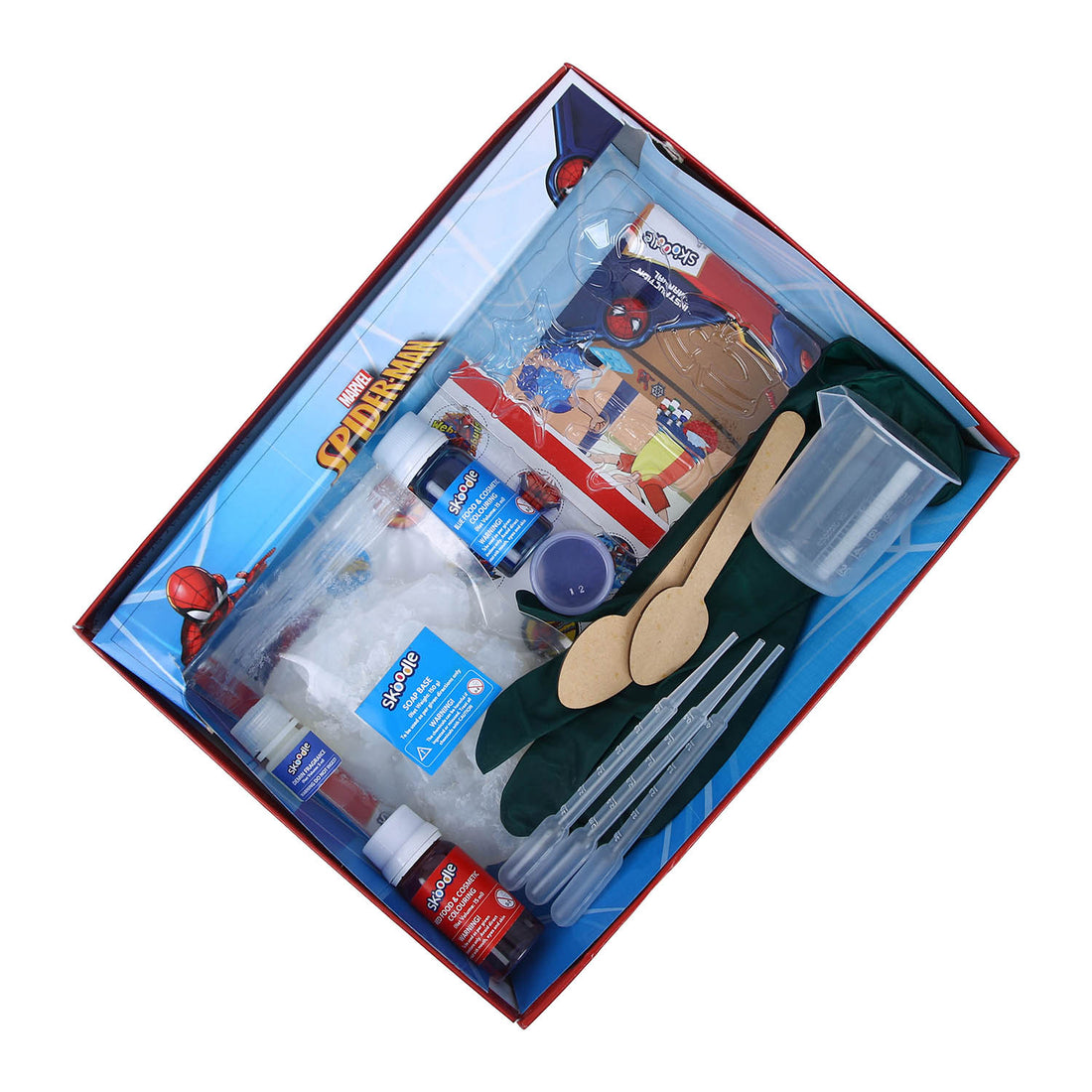 Skoodle Spider Man Creative Kids Soap Making Kit, Diy Science Activity Kit For 8 Years And Above Old Boys And Girls, Fun And Educational Diy Activity, Perfect For Gifting