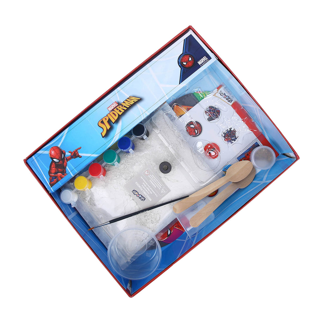 Skoodle Spiderman Creative Kids Art And Craft Kit - Fridge Magnet Making Diy Toy For Ages 8 Years & Above, Fun Kids Activity - Includes Moulds And Paints For Endless Crafting Adventures