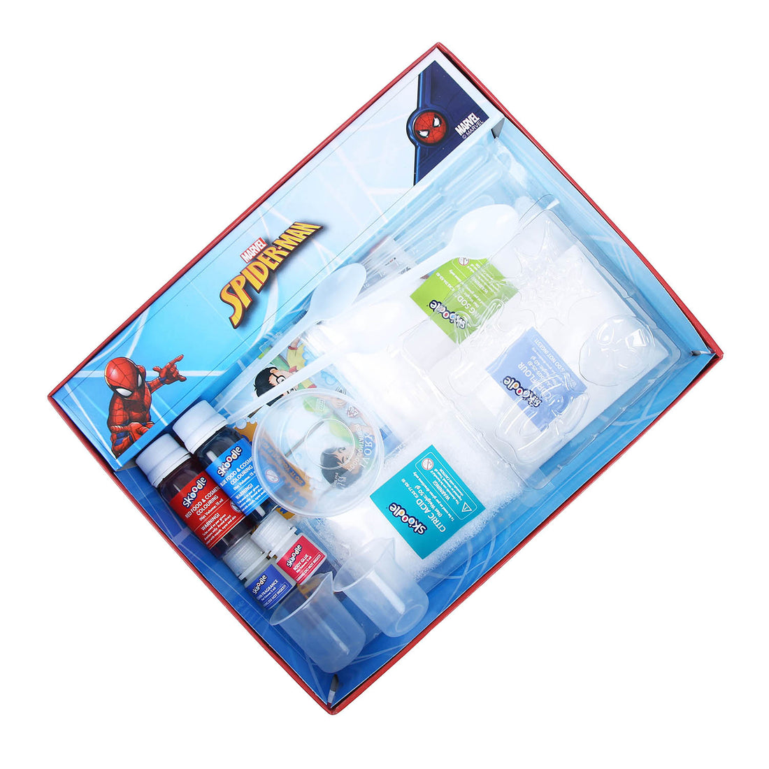 Skoodle Spiderman Super Hero Bath Bombs, Educational Diy Activity Toy Kit For Ages 8+, Creative Learning Games For Growing Children