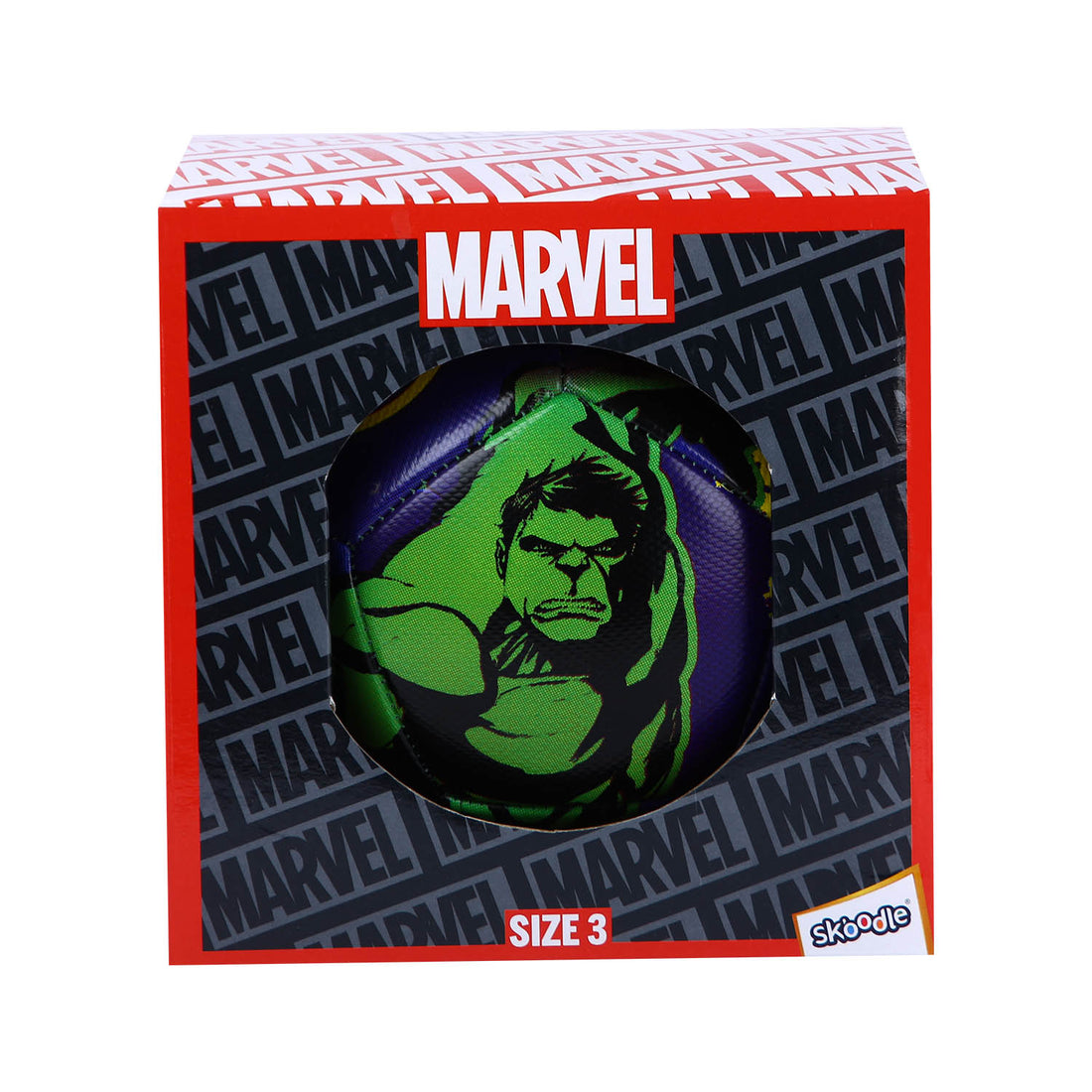 SKOODLE Marvel Hulk Soccer Ball Size 3 | PVC Football for Kids | Machine Stitched | Indoor & Outdoor Play
