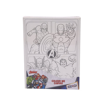 SKOODLE Marvel Avengers Colour Me Canvas Painting Kit for Kids