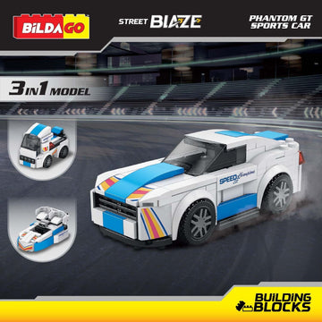 Bildago Street Blaze - Phantom GT Sports Car (SP13420) - 3-in-1 Model (149 PCS)