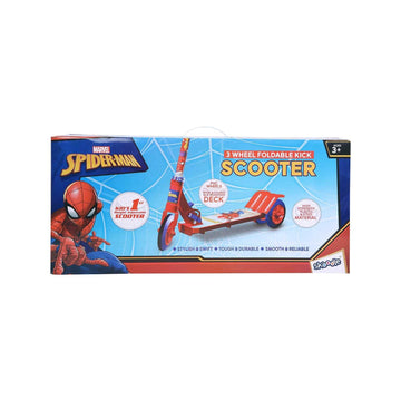 Spiderman 3 Wheel Foldable Kick Scooter