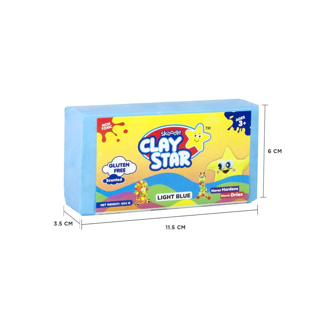 Skoodle Clay Star - 454 Gm (Light Blue)
