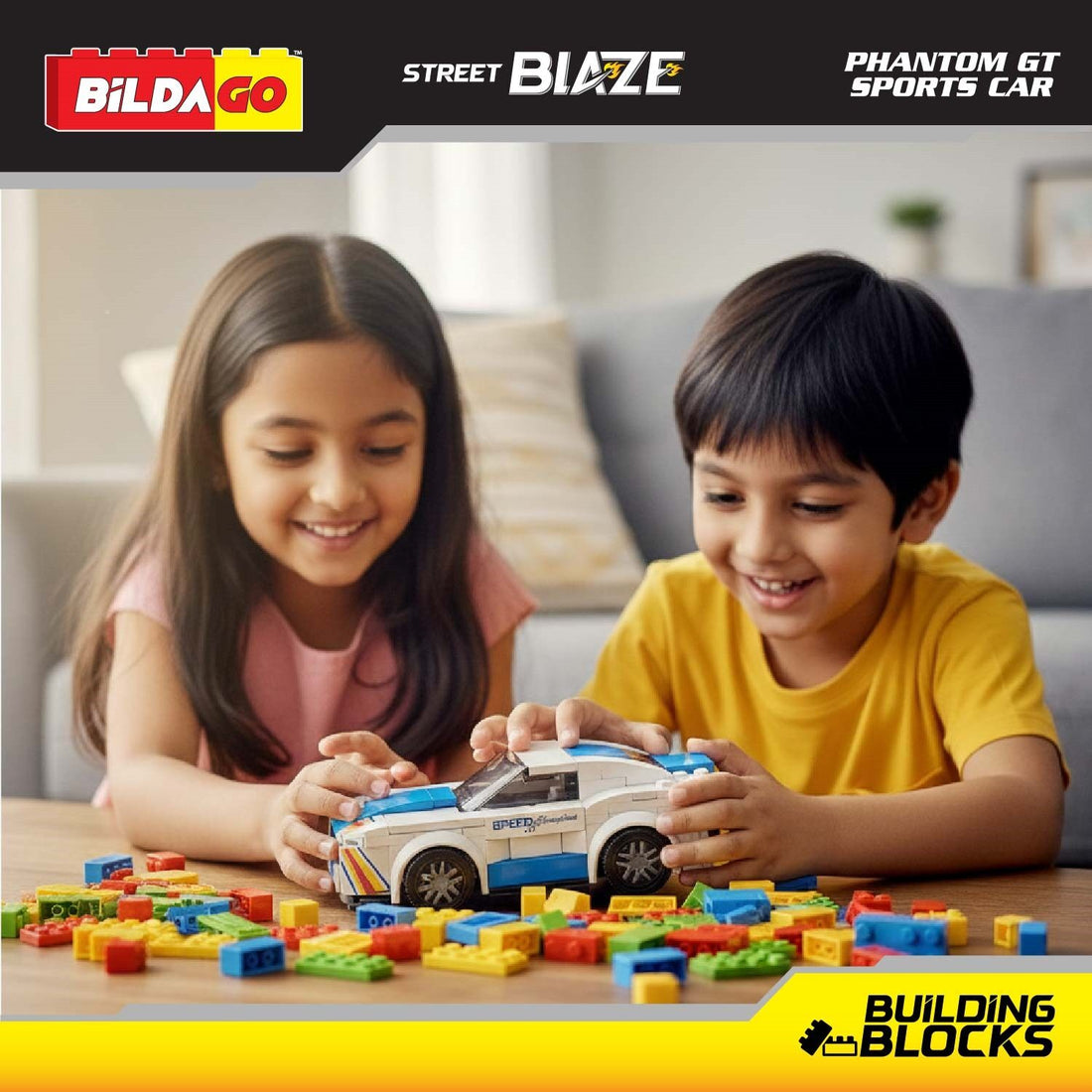 Bildago Street Blaze - Phantom GT Sports Car (SP13420) - 3-in-1 Model (149 PCS)