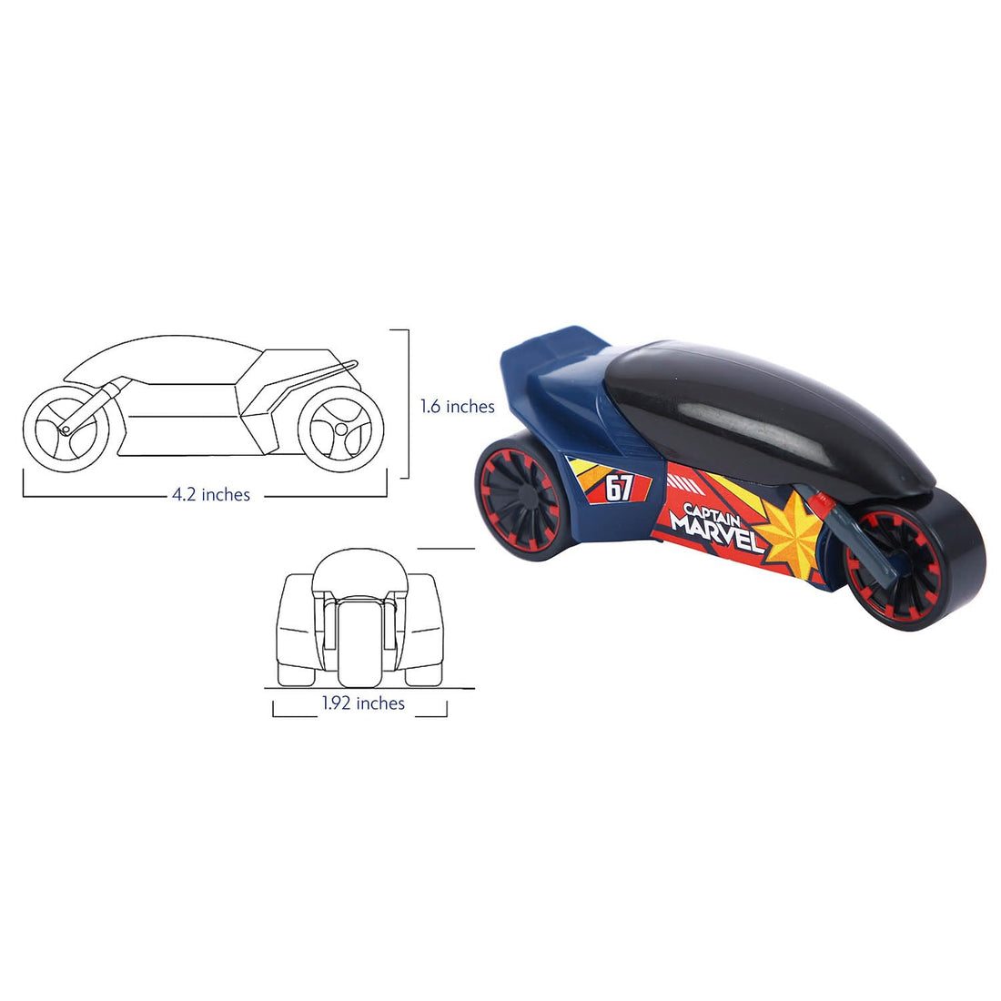 Marvel Mightiest Riders - Captain Marvel (Cm)