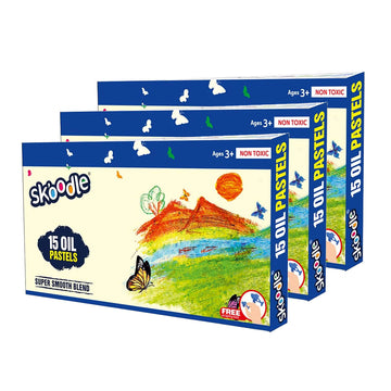 SKOODLE Oil Pastels Pack of 3