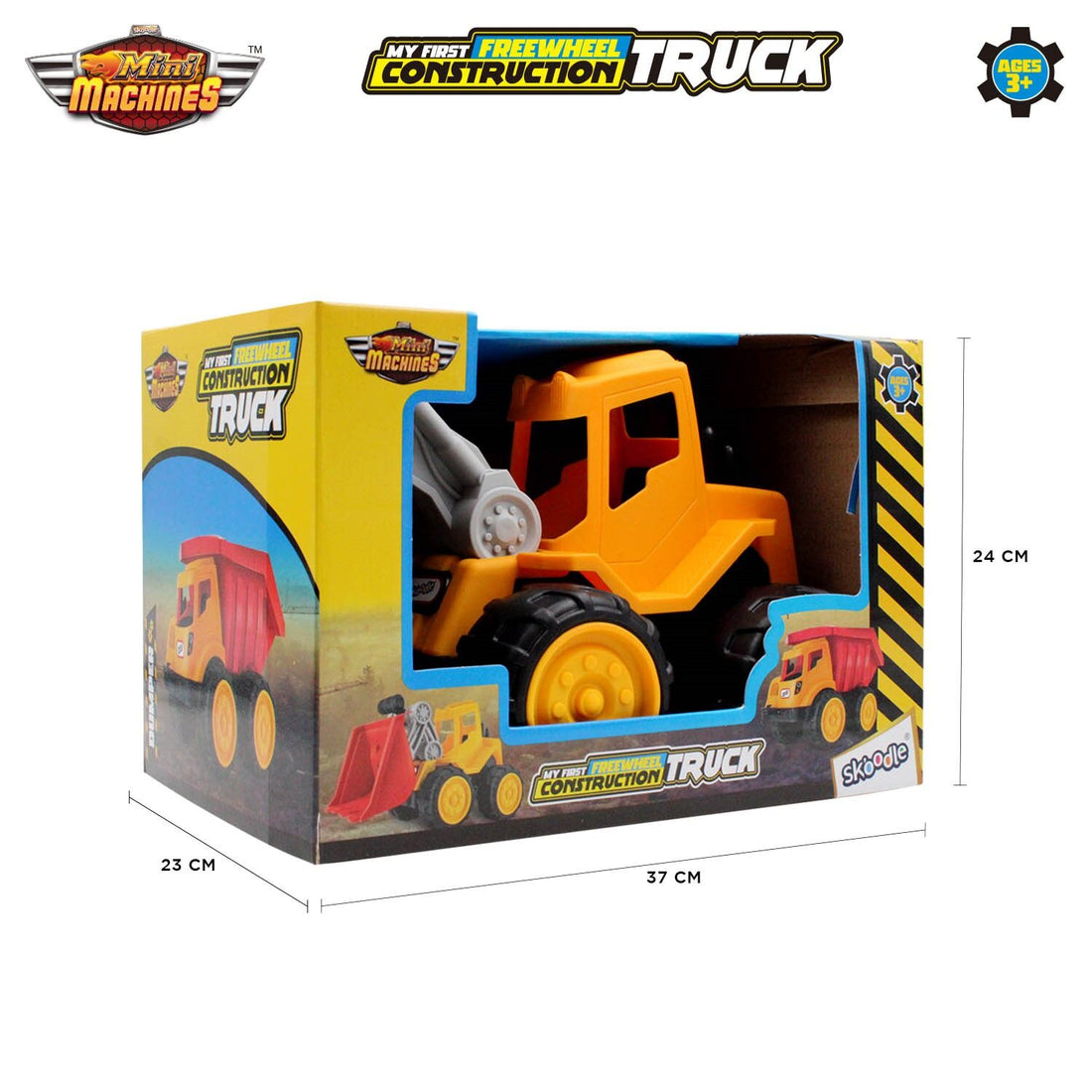 Skoodle Mini Machines Build & Go Free Wheel Construction Truck - Excavator