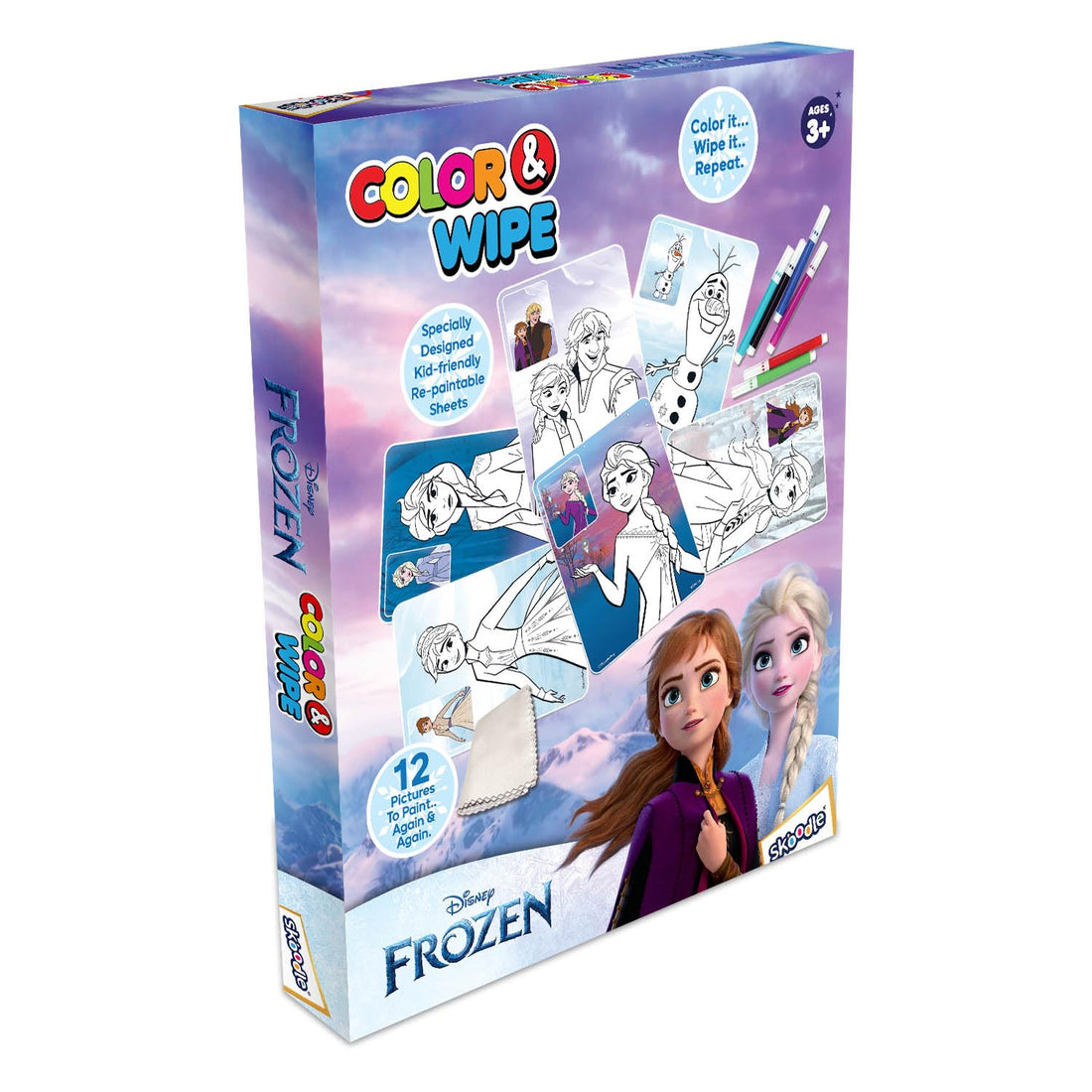 Disney Frozen Colour & Wipe Art Kit