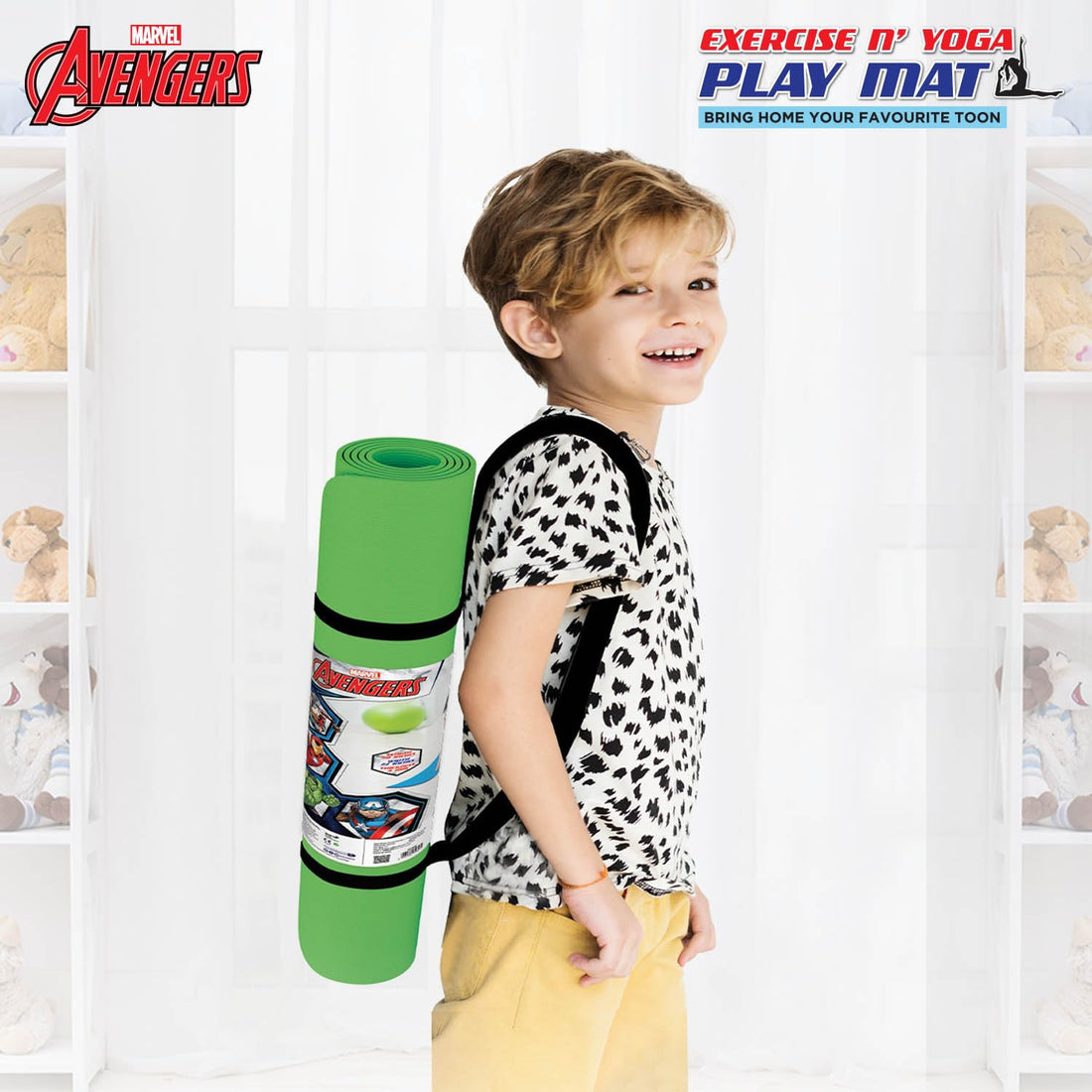 Marvel Avengers1 Kids Yoga & Exercise Mat (22" X 58" X 0.4 Cm)