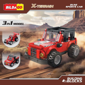 Bildago X-Terrain - Dune Sports Car (SP13422), 3-in-1 Model (138 PCS)