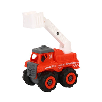 Skoodle Build & Go Fire Rescue Truck Red