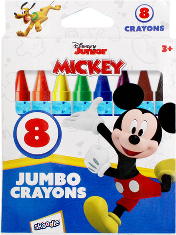 Disney Mickey Mouse 8 Jumbo Crayons